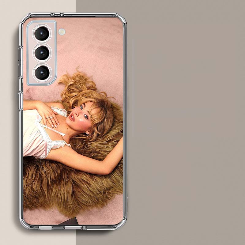 Singer S-Sabrina C-Carpenter Phone Case For Samsung Galaxy S25 Edge S24 S23 FE S21 S20 S10 Plus S22 S26 Ultra Cover Clear Cases