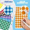 Epakh 4800 Pieces 1/2 Inch Round Color Circle Dot Sticker Labels 10 Assorted Colors Coding Adhesive Round Sticker for Marking, Organizing