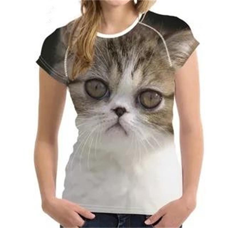 Tricouri de vară pentru femei, imprimeu vintage cu grafică de câine 3D, tricouri de sex feminin, topuri 2022 Harajuku, guler O, tricou casual supradimensionat, haine