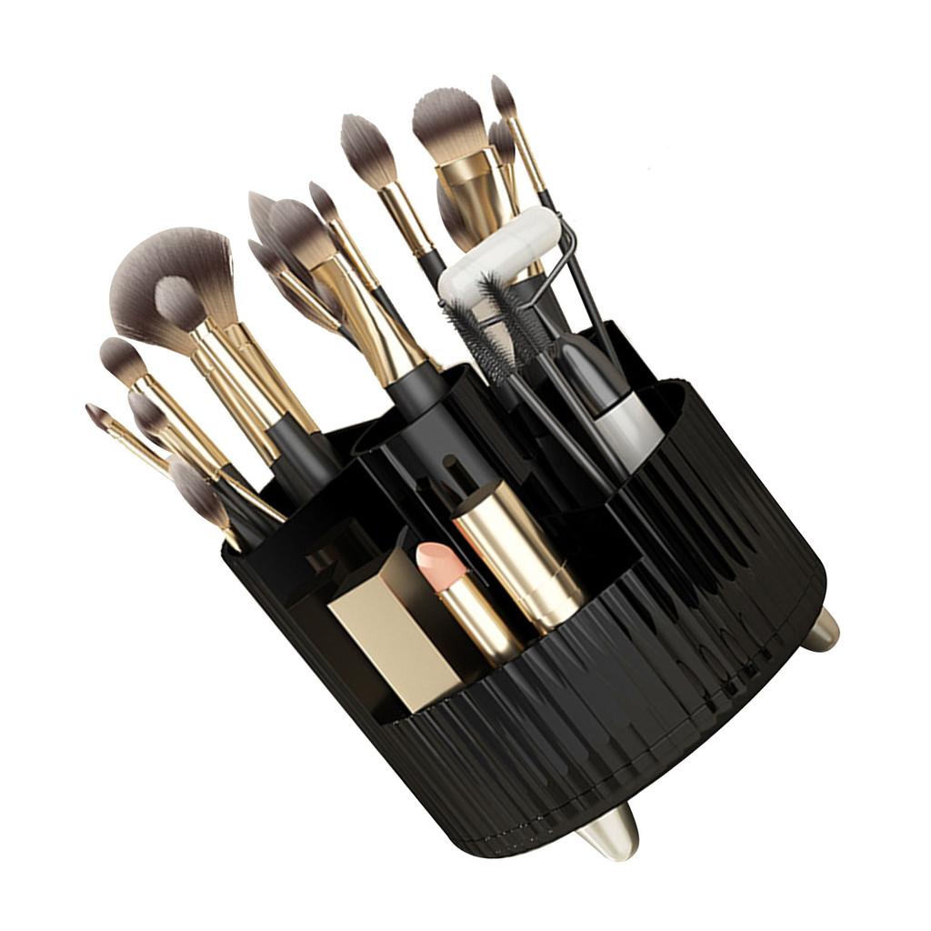 Makeup Brush Holder 360 Degree Rotating Cosmetic Storage Cup for Vanity Small Perfume Lipstick