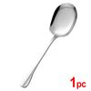 Large Stainless Steel Soup Spoon Long Handle Spoons Flatware Home Public Scoops Tablespoons Kitchen Tableware Cooking Utensils
