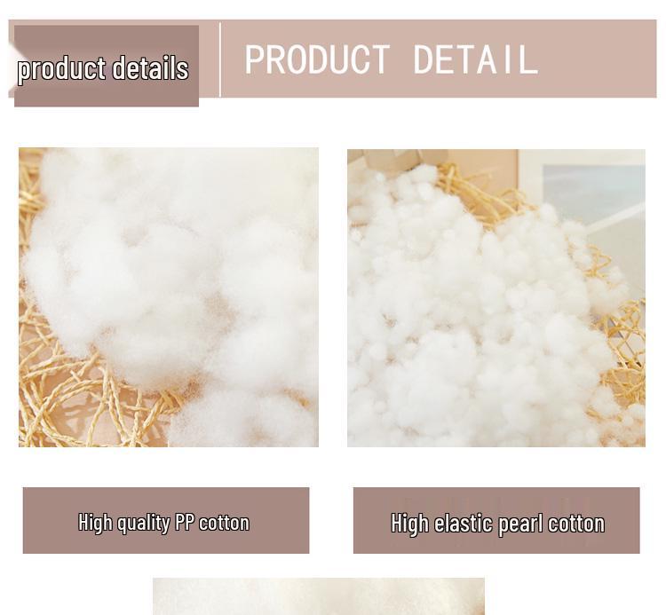 Handmade PP Cotton Pillow Core: Fluffy, High-Elastic Silk Fiber Filling for Cushions and Dolls