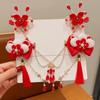 Hanfu Headwear Children's New Year Hairpin Forehead Chain Ancient Style Hair Clip  Kids