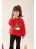 Children's Fleece-Lined Sweatshirt - Winter Warm Top for Boys & Girls, New Year & Christmas Apparel, Thickened Baby Winter Clothing