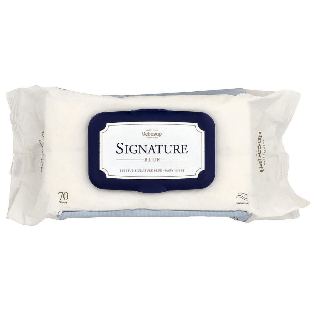 Bebesup Baby Wipes, Signature Blue, 70 Sheets