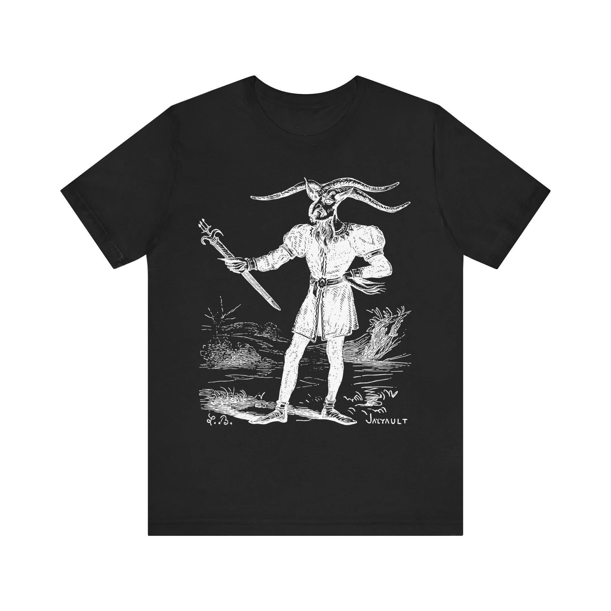 HOT SALE Master Leonard, Demon Tee, Mystery Tee, Demon Tee, Horror Tee, Goth Fashion, Retro Goth Unisex Short-sleeved Tee 4XL