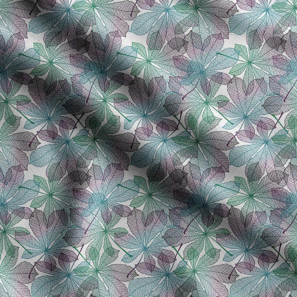 Soimoi Leaves Print,  Cotton Cambric, Quilting Fabric Sold by The Yard 42 Inch Wide, Medium Weight Cotton Fabric,