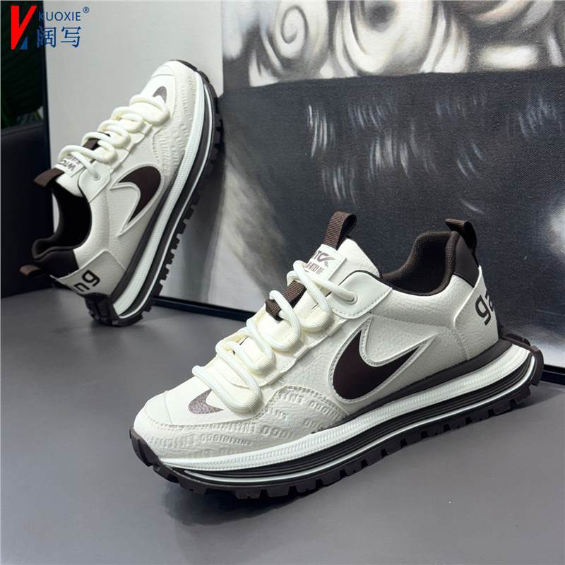Autumn new breathable leather soft-soled Forrest Gump shoes sports and leisure zmd