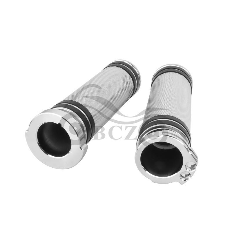 Harley XL883/XL1200/48 Retro CNC Motorcycle Handlebar Grips 25mm