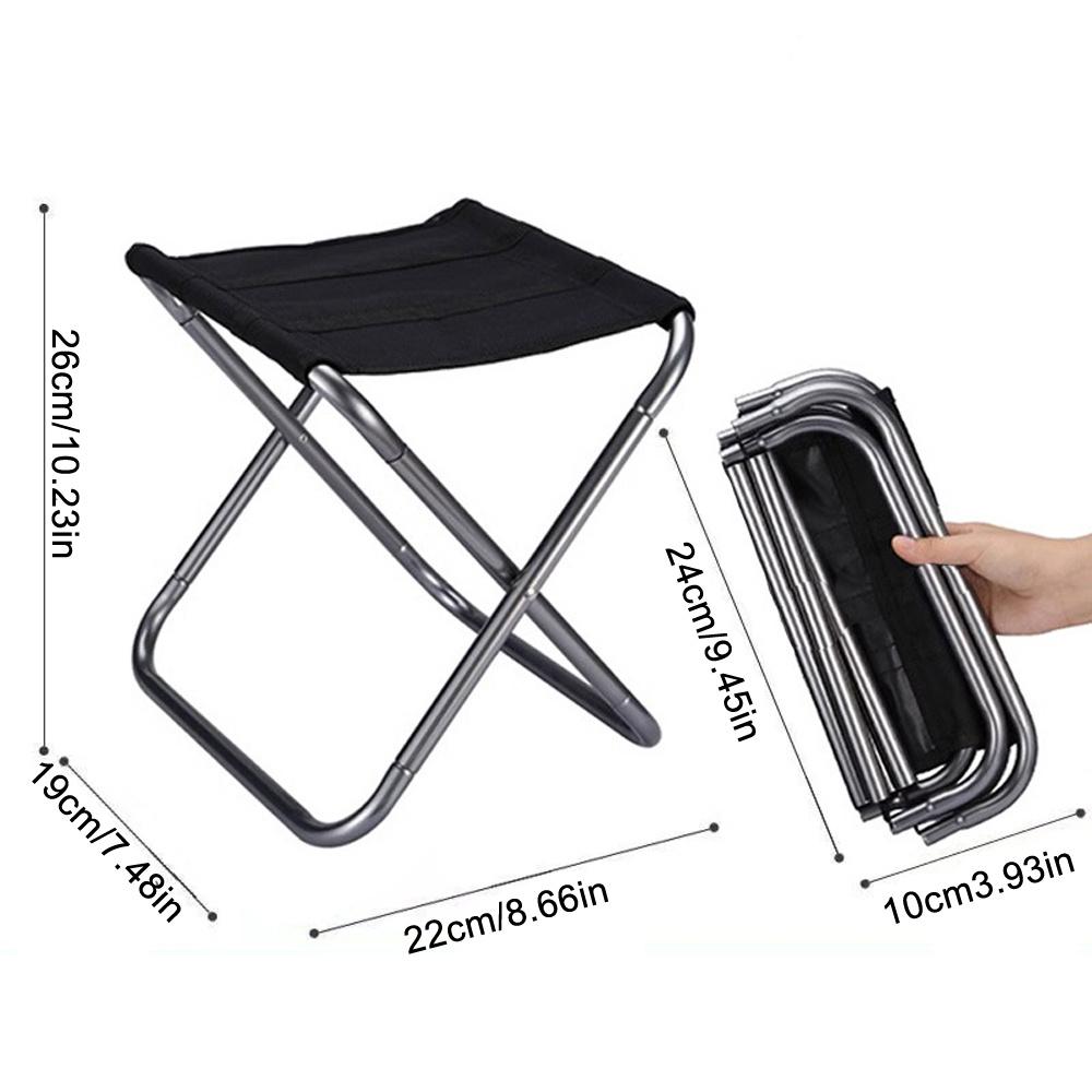 Portable Small Folding Stool Camping Stool Mini Size Mortable Stool for Travel Camping Hiking Fishing Gardening with Carry Bag