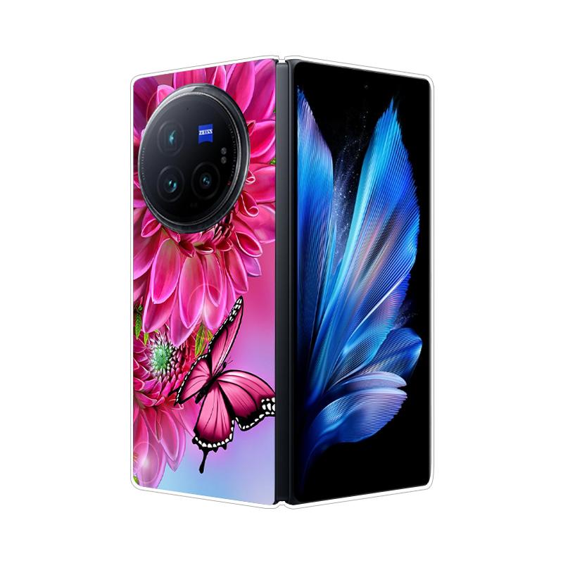 Per VIVO X Fold 3 Pro XFold 3 X Fold 2 Plus Custodia Cover Posteriore Rigida in PC Effetto Marmo Per Vivo X Fold3 Pro Fold2 Guscio Telefono Copertura Completa