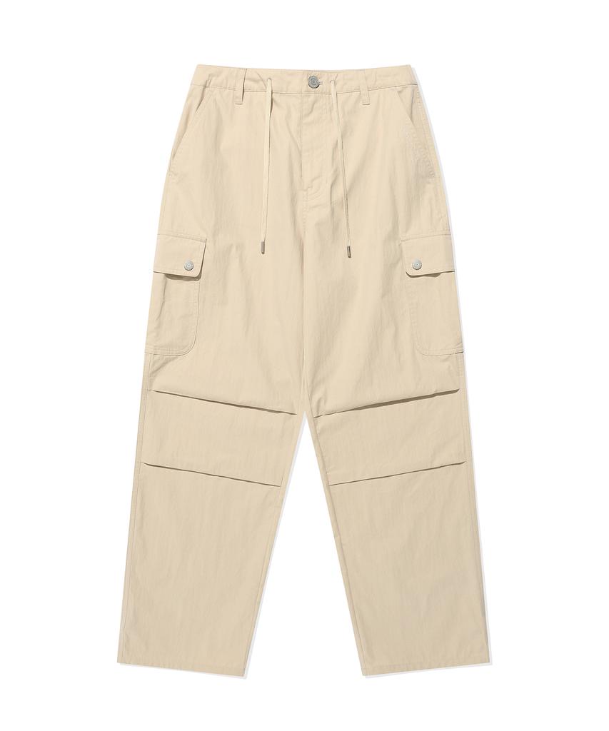 WACKY WILLY Women'S Cargo Parachute Pants Beige