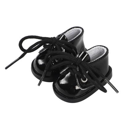 AXLUCE Brinquedo de Pelúcia - Sapatos - Roupas de Pelúcia - Boneca com Sapatos de Couro de 20cm (Preto)