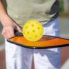 4Pcs 74MM 40-Holes Pickleball High Tournament Training PE Indoor Outdoor Bounce Visibility Pickleball Practice Ball