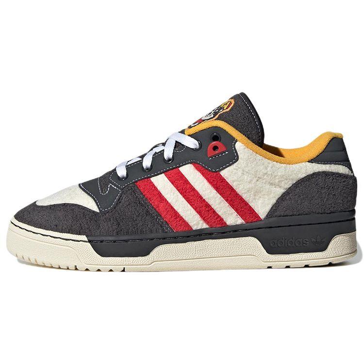 Adidas Originals Rivalry Low Casual Low-Top Sneakers Unisex Sneakers Black White Red HR0464