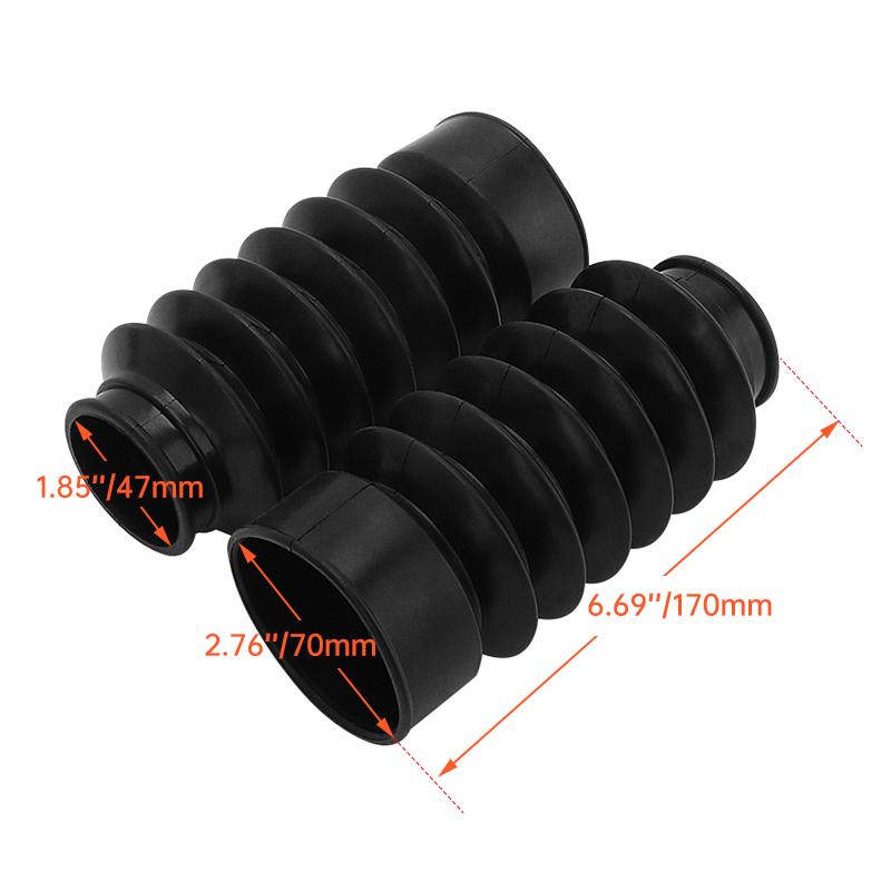 Motorcycle 47mm Front Fork Guard Cover Protector Gaiter Gators Boots Rubber Accessories For Harley Sportster X48 FXST FXWG