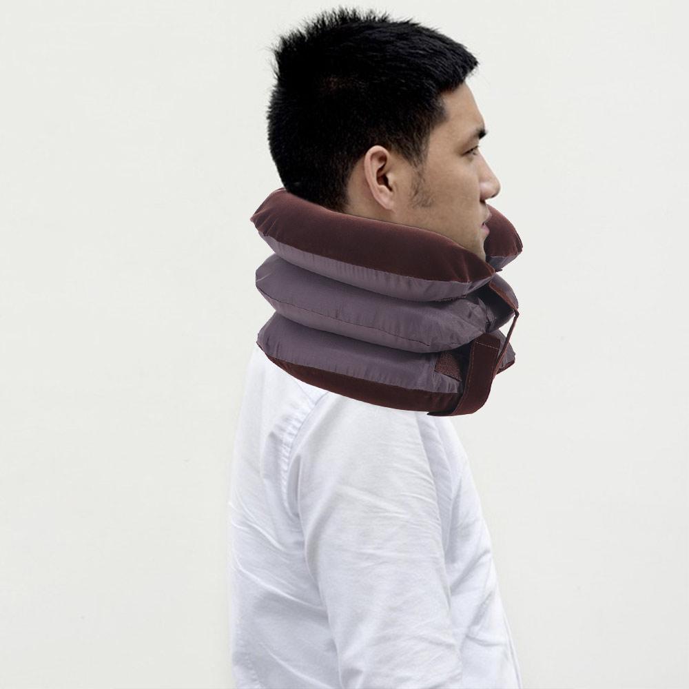 Breathable Neck Traction Apparatus Device 3-layer Cervical Neck Traction Brace  Posture Correct