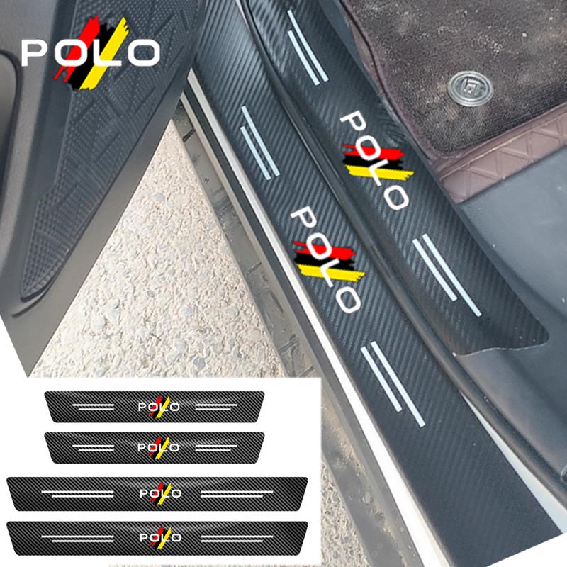 HAT1 Car Sticker Threshold Anti-collision Strip, for Volkswagen VW POLO Anti Scratching, Trunk Bumper Protect Film Accessories