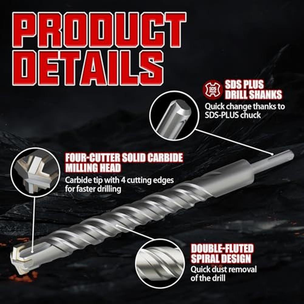 For Rotary Hammer Drill Bits High Performance Rotary Hammer Drill Bit For Fast Cutting, Suitable For Concrete Heavy Duty