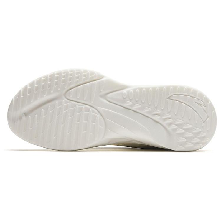 Anta Comfortable Slip Resistant, Abrasion Resistant, Breathable Low top Running Shoes Men's Beige 912425517-3