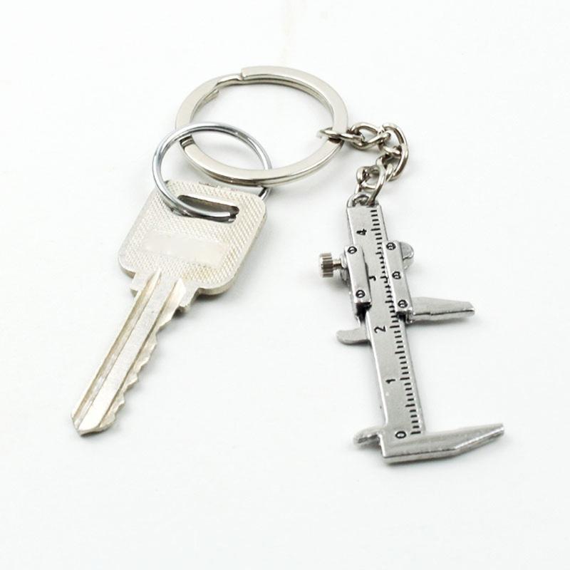 Fashion Mini Vernier Caliper Keychain 0-40mm Portable Measuring Gauging Tools Car for Key Chain Ring Ruler Caliper