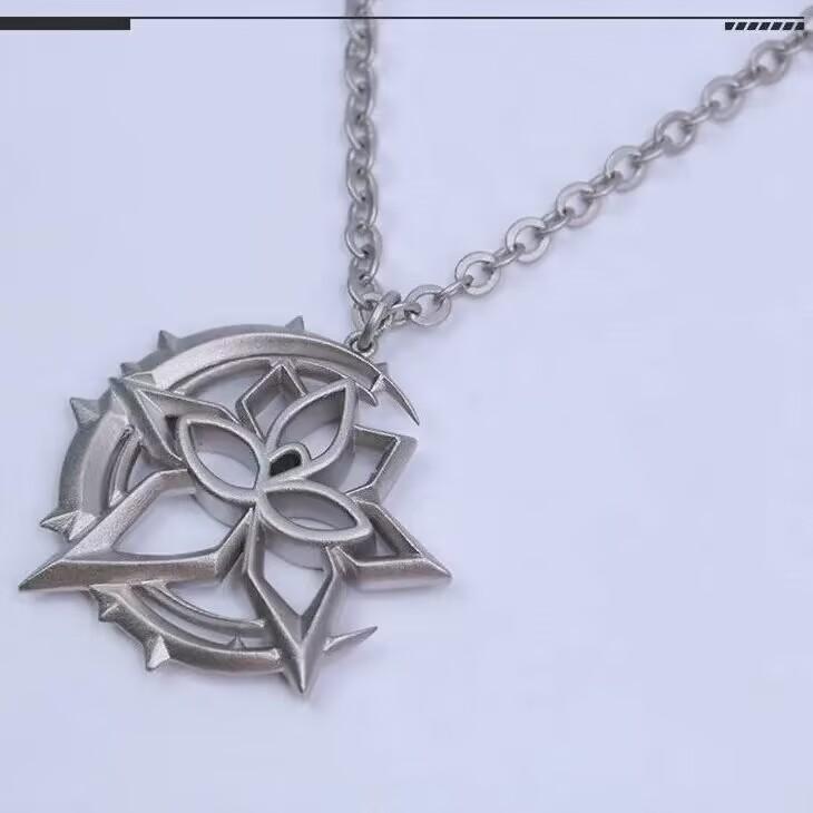 Spiel Honkai Impact 3 Elysia Cosplay 3D Legierung Halskette Unisex Choker Kette Hip Hop Requisiten
