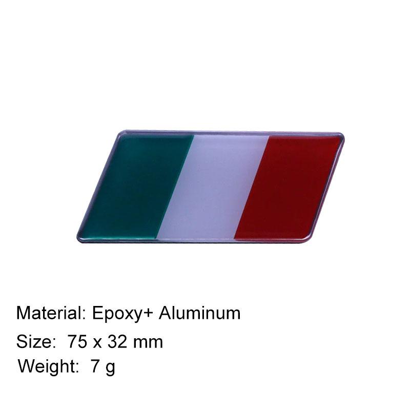 Premium Italy Italian National Flag for Laptop Wall SUV Off Road car Engine Hood Fender trunk Tail Rear Decal Emblem Badge Sticker