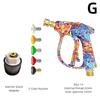 Graffiti Design High Pressure Water Gun 4350PSI 1L Foam Gun 1/4" Quick Nozzle Kit with Karcher Adapter & Anti-Slip Rubber Base