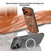 New Rotating Invisible Bracket Suitable for IPhone 17 Promax Phone Case Leather Magnetic Gear Bracket Apple 16 Protective Cover