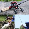Kombinace rybářského prutu a navijáku 1,8 m/2,1 n Baitcasting Rybářský prut s 17+1 BB baitcasting navijákem pro cestovní rybaření