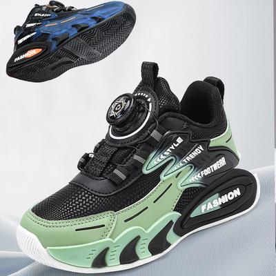 Scarpe da Ginnastica Leggere e Comode con Bottone Rotante per Ragazzi Scarpe per Bambini