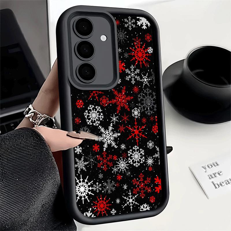 Phone Case for Samsung Galaxy S26 S25 Ultra S24 FE Snow Snowflake Winter Cold Shell S23 Plus S22 + S21 S20 5G Soft Silicone Fund