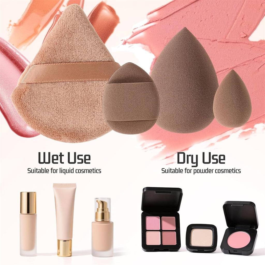 Professional 20-56PCS Makeup Brush Set Portable Storage Bag Soft Beauty Sponge Powder Puff Cosmetic Blending Brush Face Makeup Tools for Travel Daily