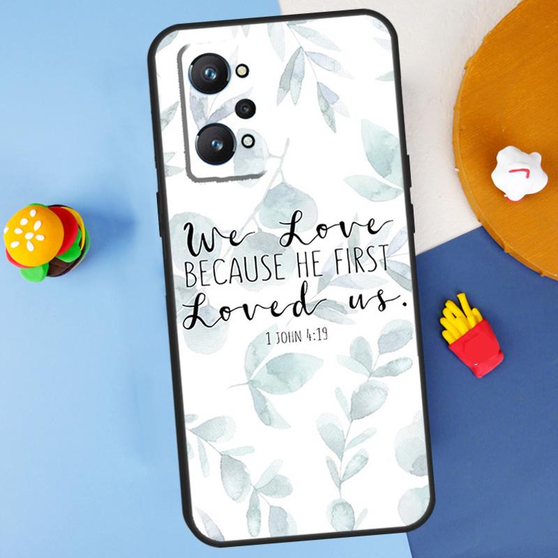 Bible Verse Christian Quote For Realme GT 6 6T 5 GT7 Pro C61 C75 C55 C51 C21Y C25S C67 C53 13 12 10 11 14 Pro Plus Case
