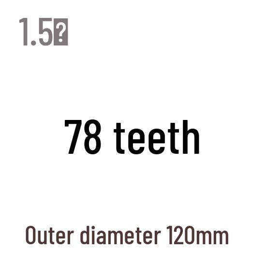 1,5M Modul Stirnrad, 13-120 Zähne, Stahl Zahnstange, 45 Stahl, Wärmebehandelt