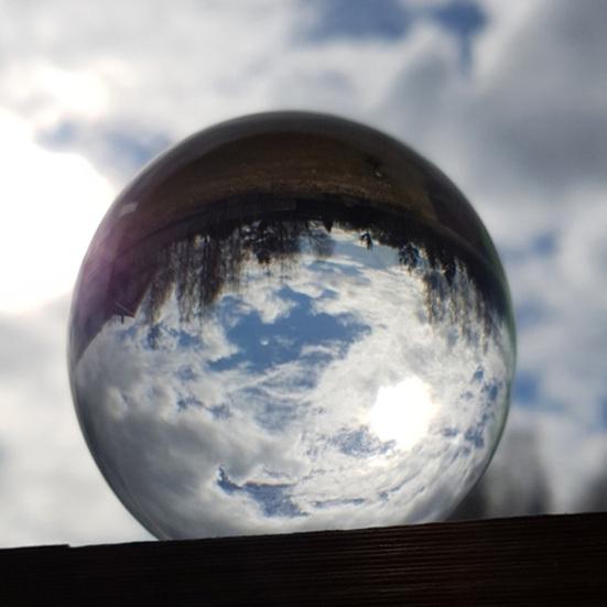 Transparent Crystal Ball Photography Acrobatics Show Prop Fortune Decor Ornament