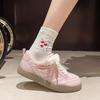 Simple and Fashionable Little White Shoes Summer New Breathable and Versatile Mesh Thick-soled Round Head Women's Shoes Casual Shoes
