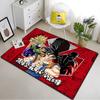 Neuartige weiche Wohnzimmer quadratische japanische Cartoon Son-Goku Teppich Spiel Badezimmer Küche Fußmatte Multifunktions-Anti-Rutsch-Teppich.