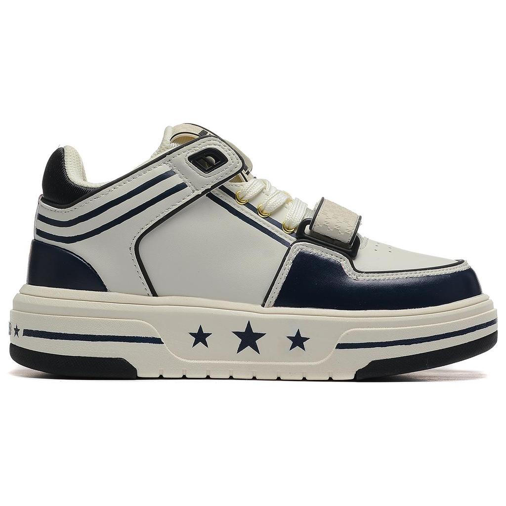 MLB Chunky Liner Coverage Thermal Slip Resistant Cushioning Mid top Skateboard Shoes Unisex Ecru 3ASXLMB3N-50BKS(Team54-)
