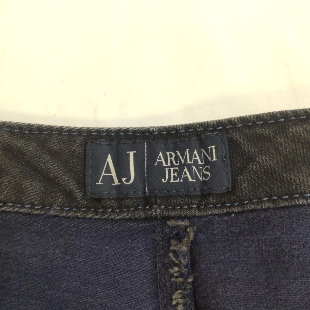 Excellent Condition ARMANI JEANS Mini Denim Skirt 36 S-M Gray Giorgio Armani Japan Tag(USED)
