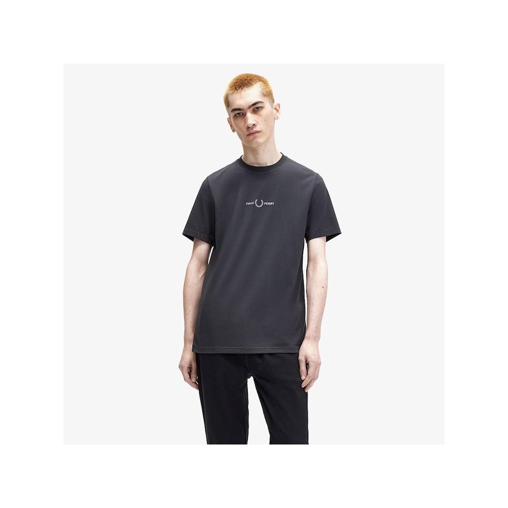 Fred Perry [sporT] Embroidered T shirT   Anchor Grey Afpm2434580 297 qzgAfpm2434580 297