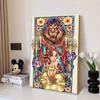 Disney Diamond Painting, Beauty and The Beast Themed Illustration Wall Decoration Embroidery Full Diamond Cross stitch DIY Gift Home Decoration