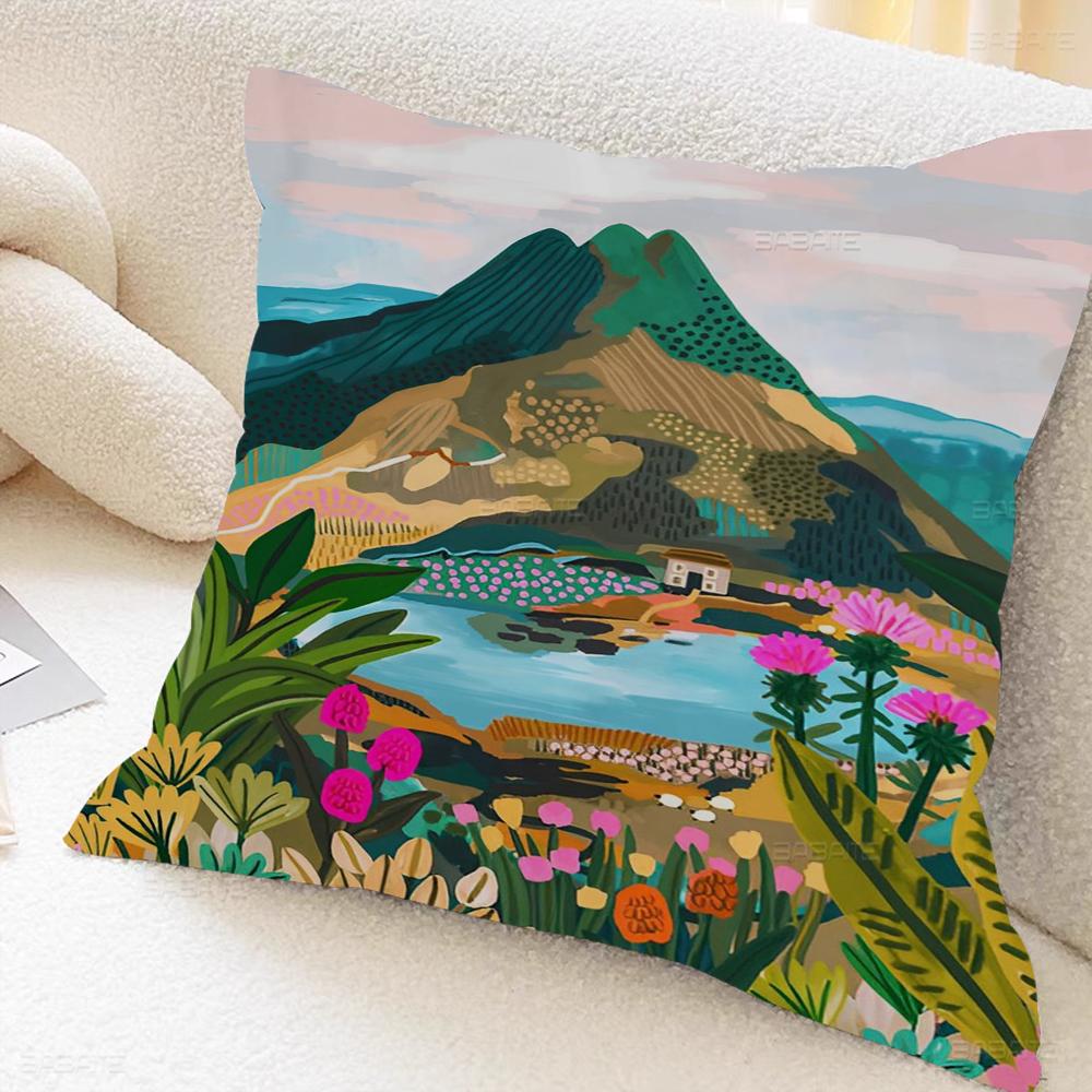 New Zealand Pools Lake Cushion Cover Pillow Cover Decor Pillowcase Printed Cushion Case For Couch