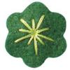 Fleur en feutrine adhésive - L'UNIVERS DE PIWI - 2 cm - Vert - Décorative - Mixte