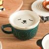 Panda Katze mit Deckel Keramik Niedliche Tiere Neuheit Kaffeetasse Trinkgeschirr Becher Tasse Teetasse