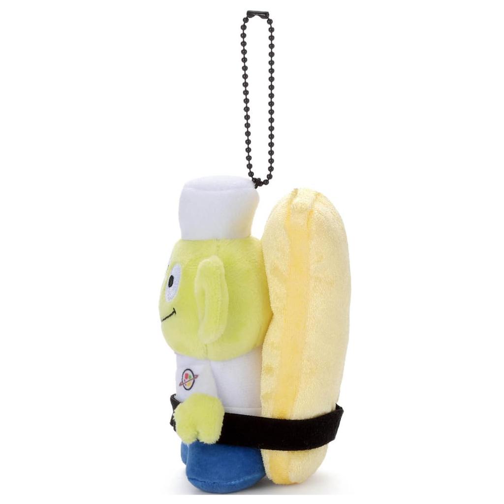 TAKARATOMIA ARTS. Maskotka z łańcuszkiem kulkowym z okazji 30. rocznicy Toy Story, postać Pixara, Alien Szef Sushi (jajko) Pluszowa zabawka, Wysokość około 12 cm