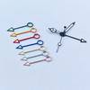 GMT NH34 Watch Hands Black 4Pins Fit NH34A Movement Blue Green Luminous Pointers Gmt-Needles Mod for Seiko Mod Parts