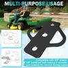 for ATV Lawn Mower Golf Cart Yard Cart Garden Tractor 3-Way Trailer Hitch Adapter Steel Hook Mounting with Bolts