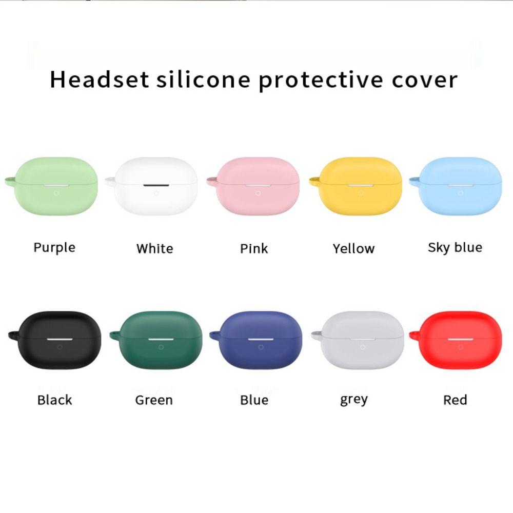 Szilikon Fülhallgató Tok Karabinnal Cseppálló Bluetooth Fejhallgató Fedél Porálló Színes Hua Wei FreeBuds Pro 5-höz