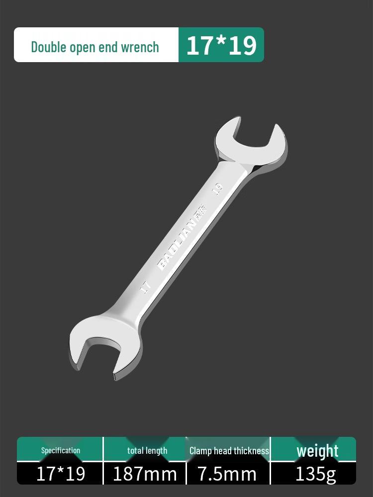 Doppelkopf-Maulschlüssel-Set - Polierte Oberfläche, Kleines Werkzeugset für Zuhause, 8-10mm Steckschlüssel-Helfer